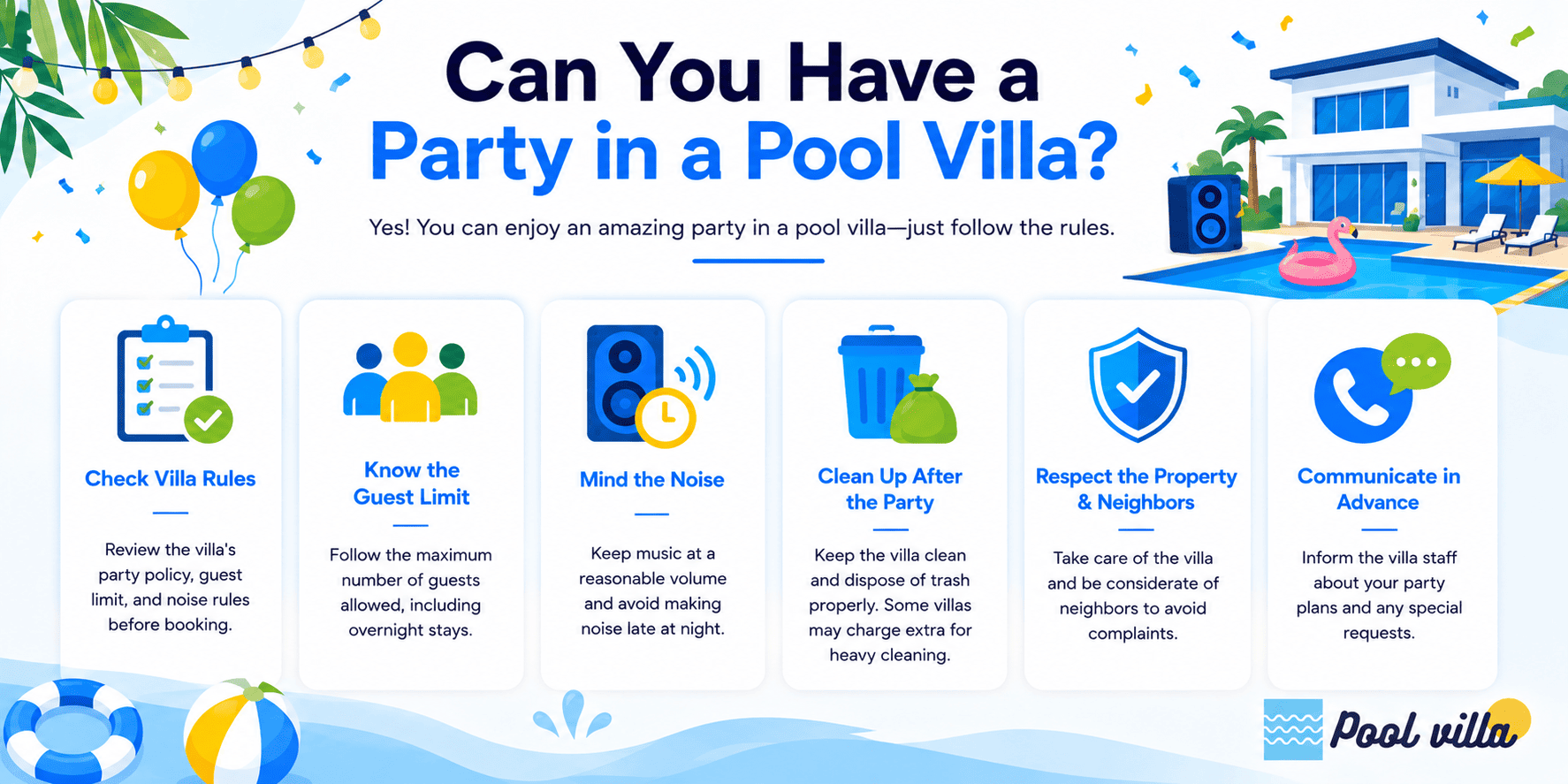 Can You Have Party in Pool Villa - Essential Rules You Must Know
