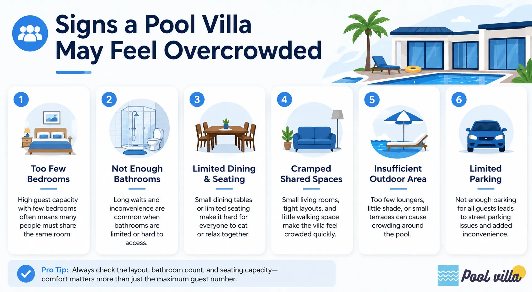 Signs a Pool Villa May Feel Overcrowded