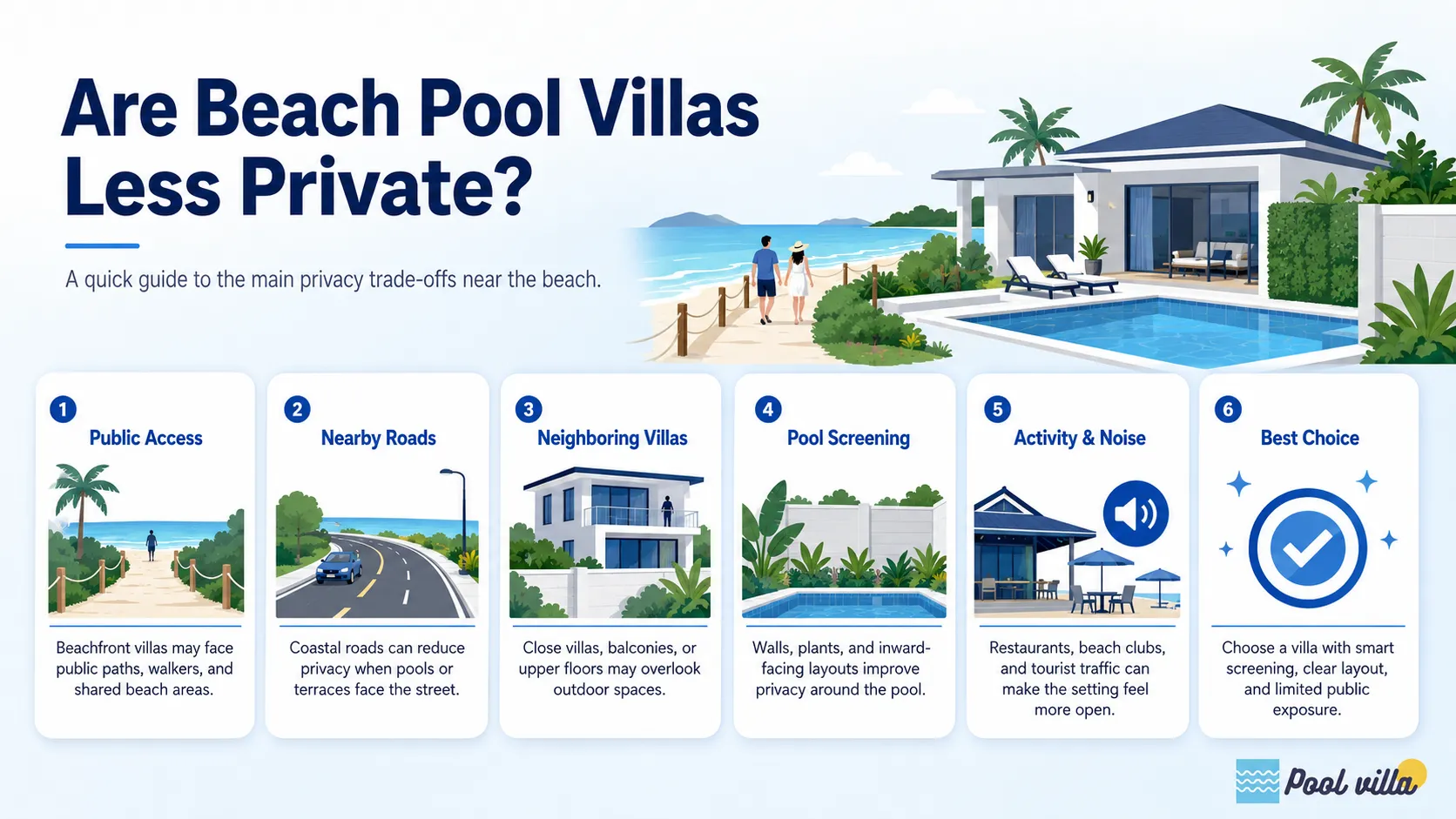 beach pool villa privacy