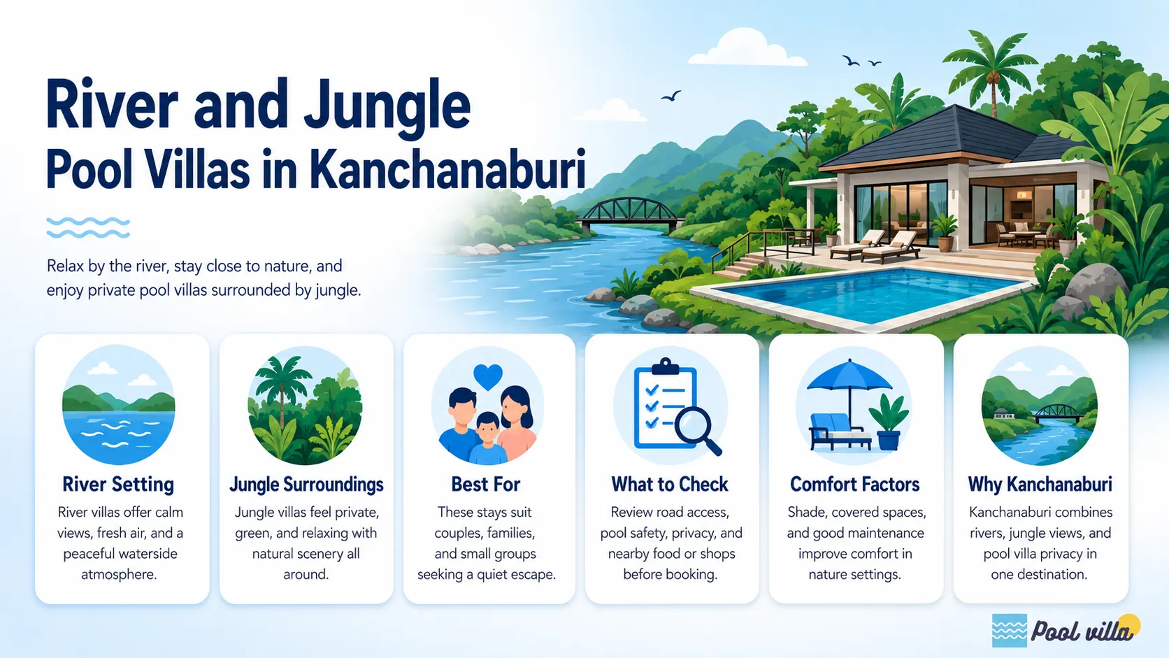 Kanchanaburi nature pool villa