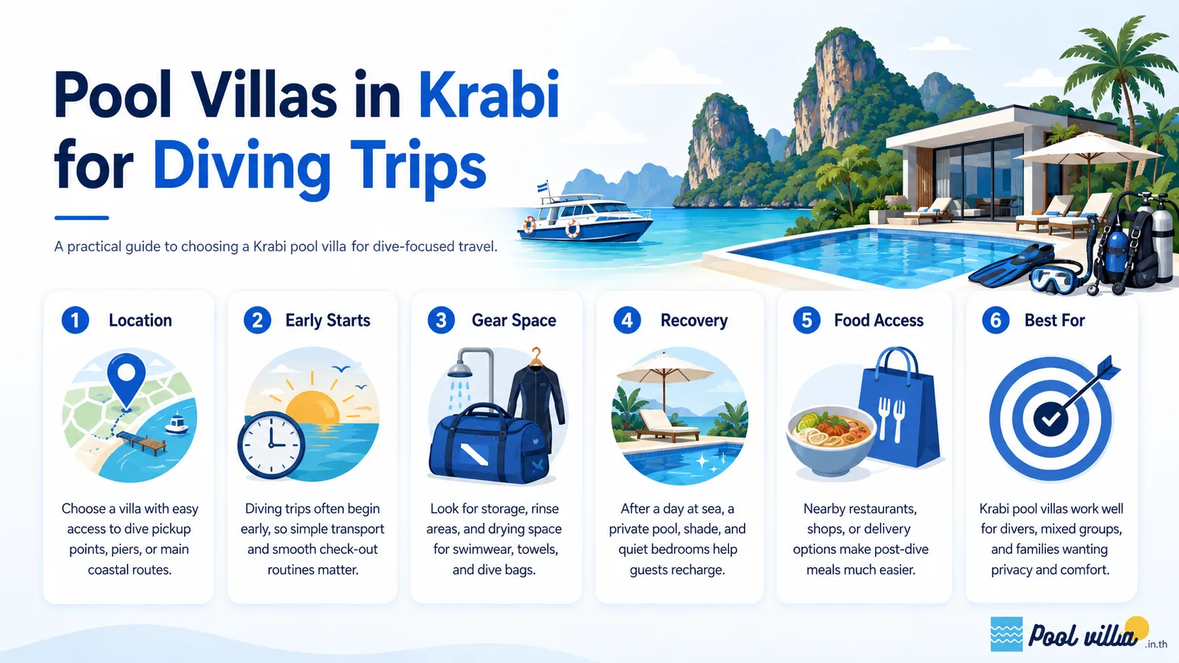 Krabi diving pool villa