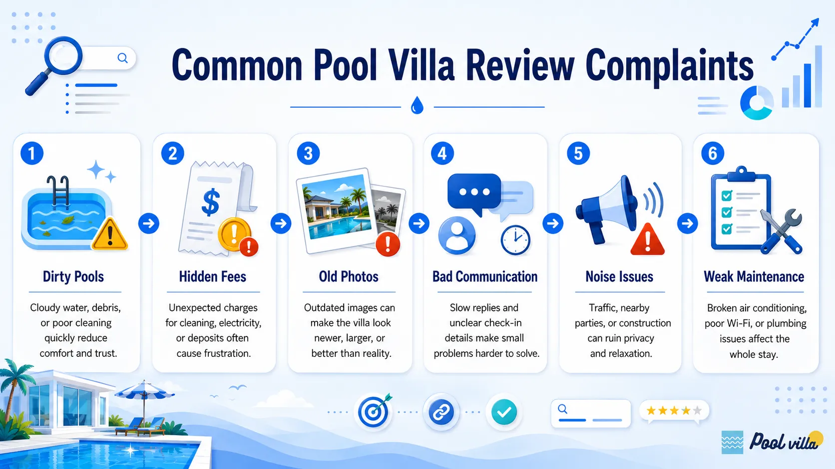 common pool villa complaints