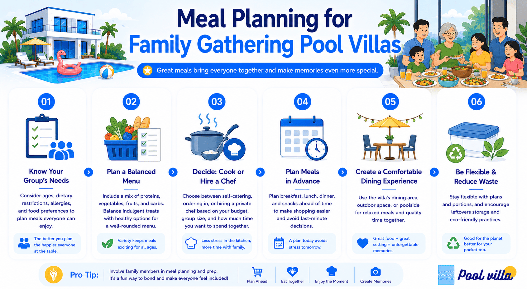 Family Gathering Pool Villa Meals - Essential Planning Mistakes to Avoid