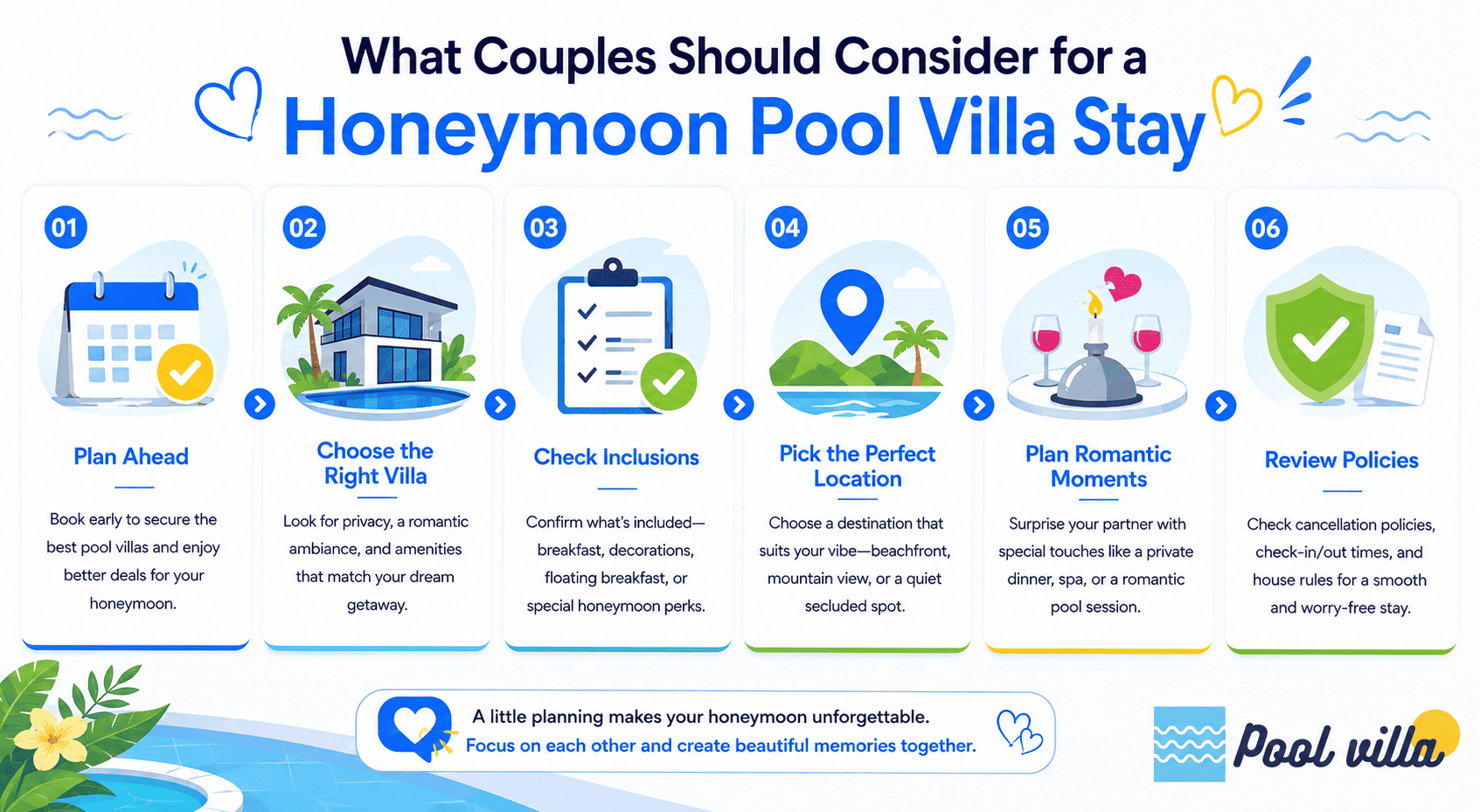 Honeymoon Pool Villa Checklist -Essential Romantic Mistakes to Avoid