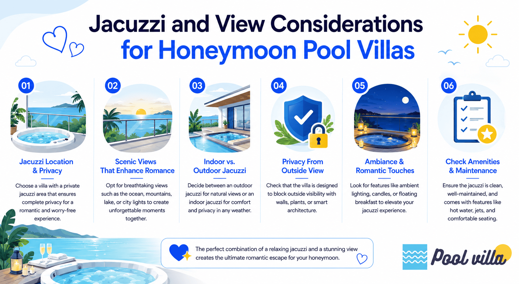 Honeymoon Pool Villa Jacuzzi View - Powerful Romantic Features Couples Need