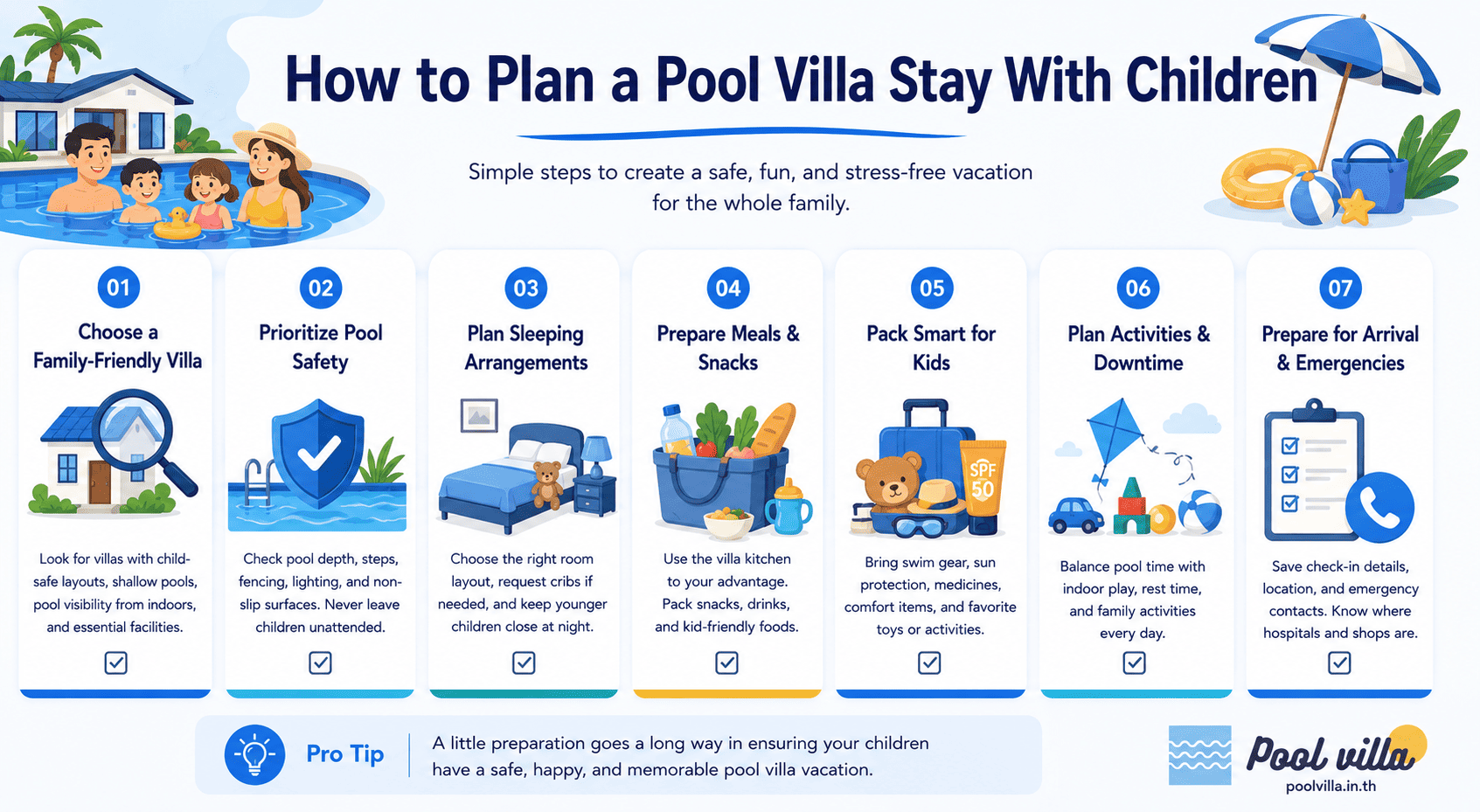 How to Plan a Pool Villa Stay With Children