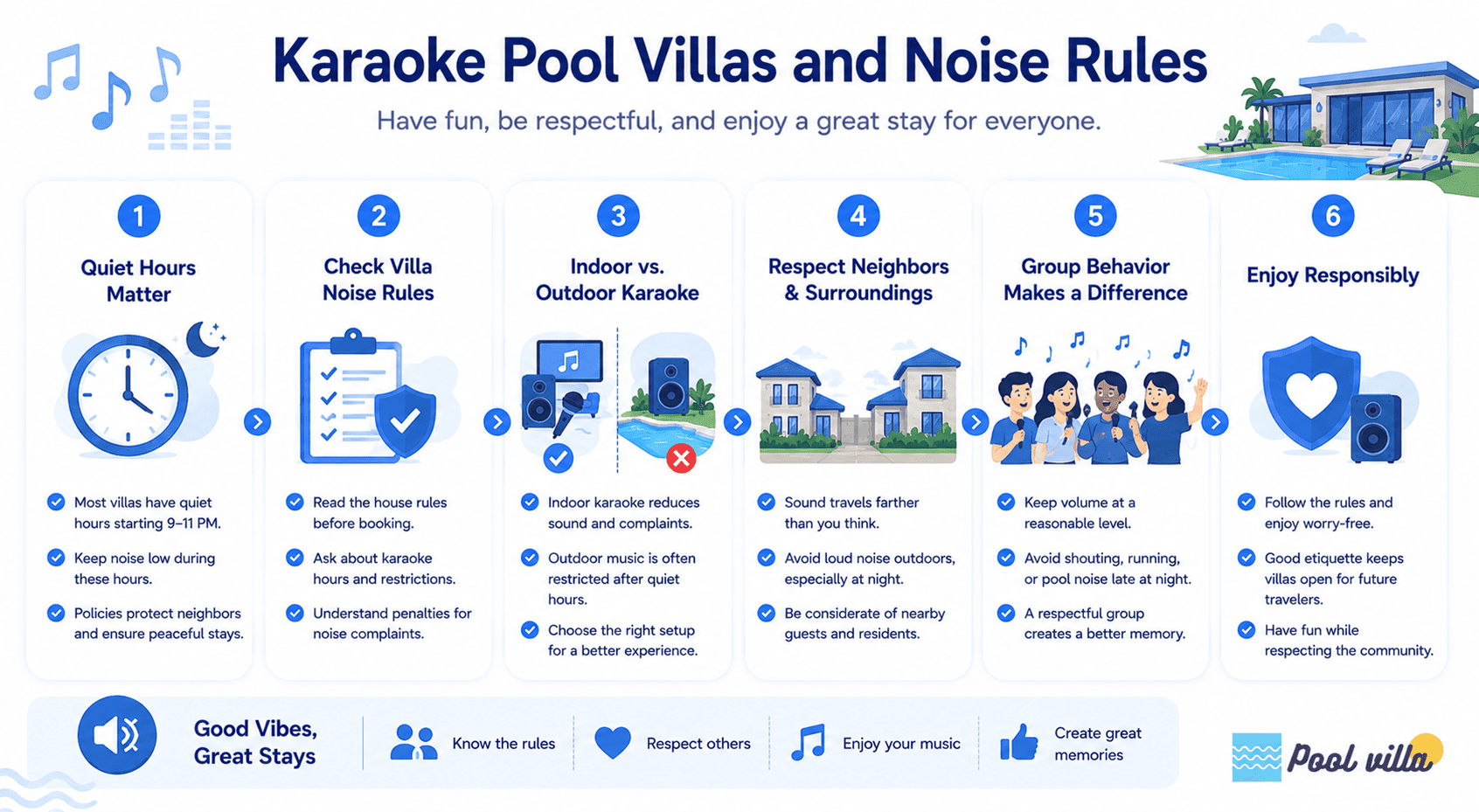 Karaoke Pool Villa Noise Rules Explained for Guests