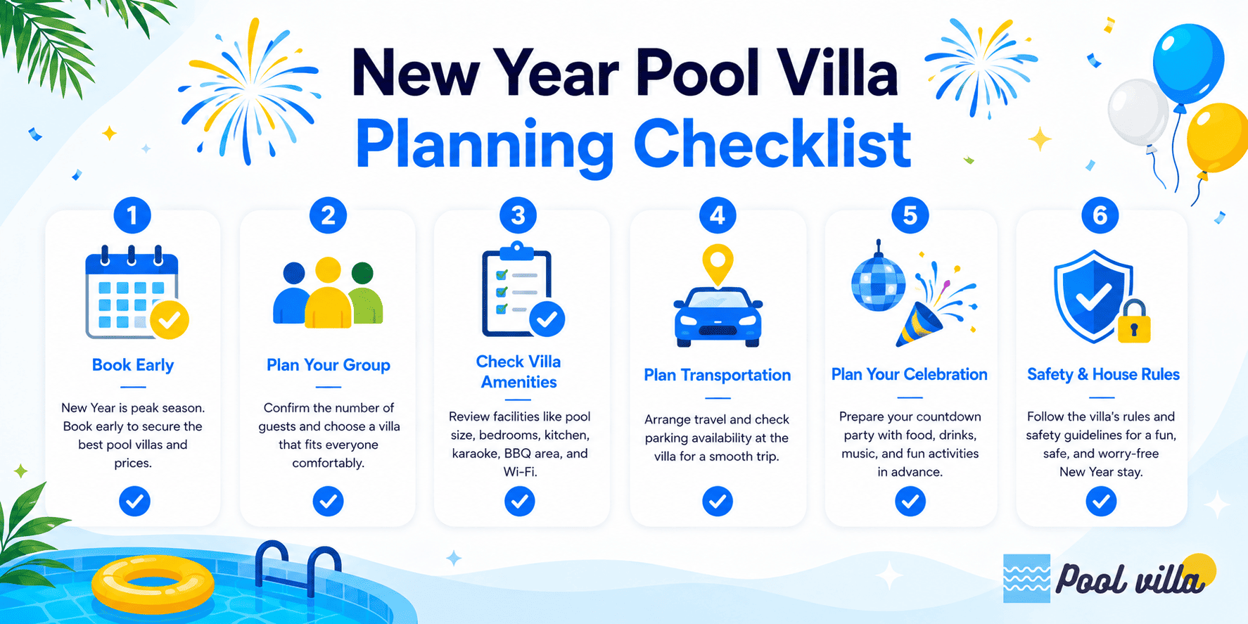 New Year Pool Villa Checklist - Essential Planning Mistakes to Avoid