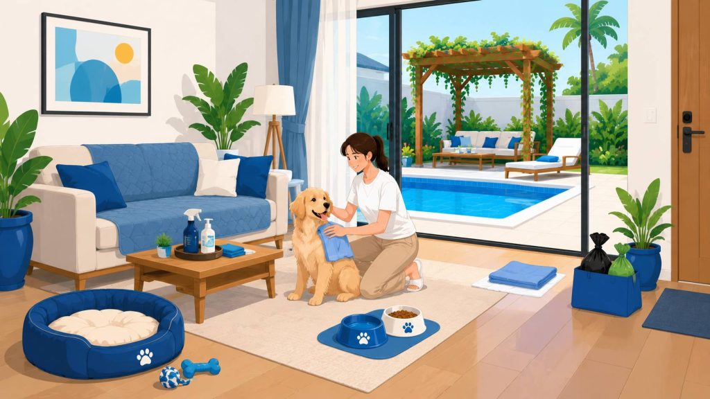 Pet Friendly Pool Villa Cleaning and Damage Care