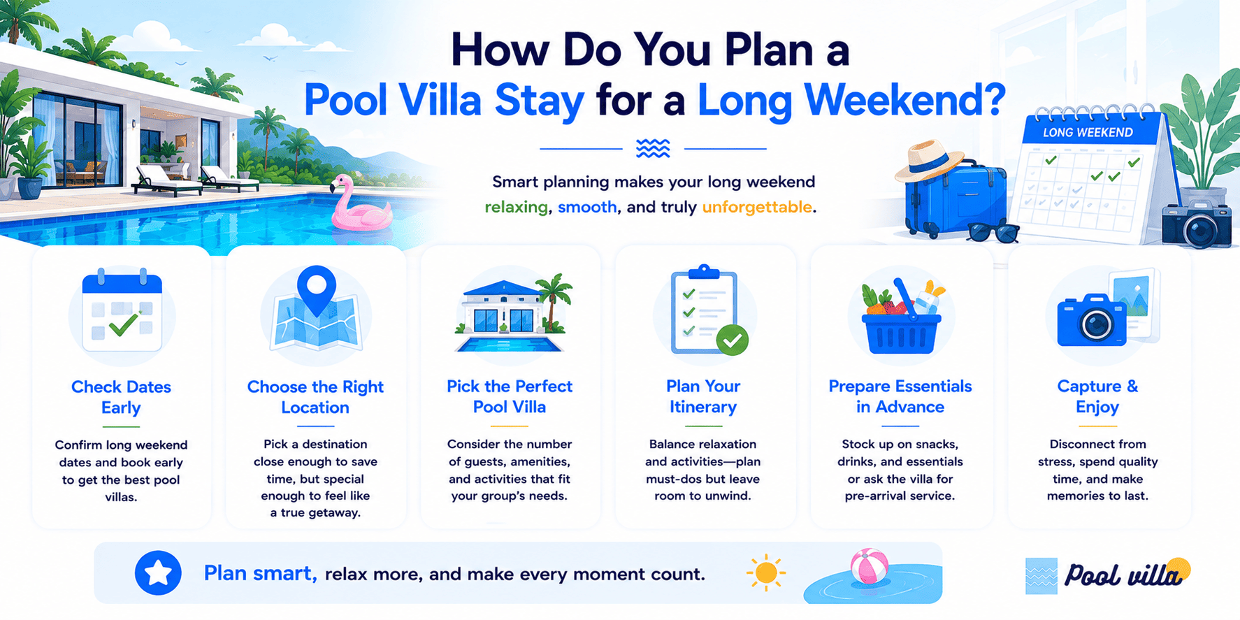 Plan Pool Villa Long Weekend - Brilliant Tips for a Relaxing Getaway