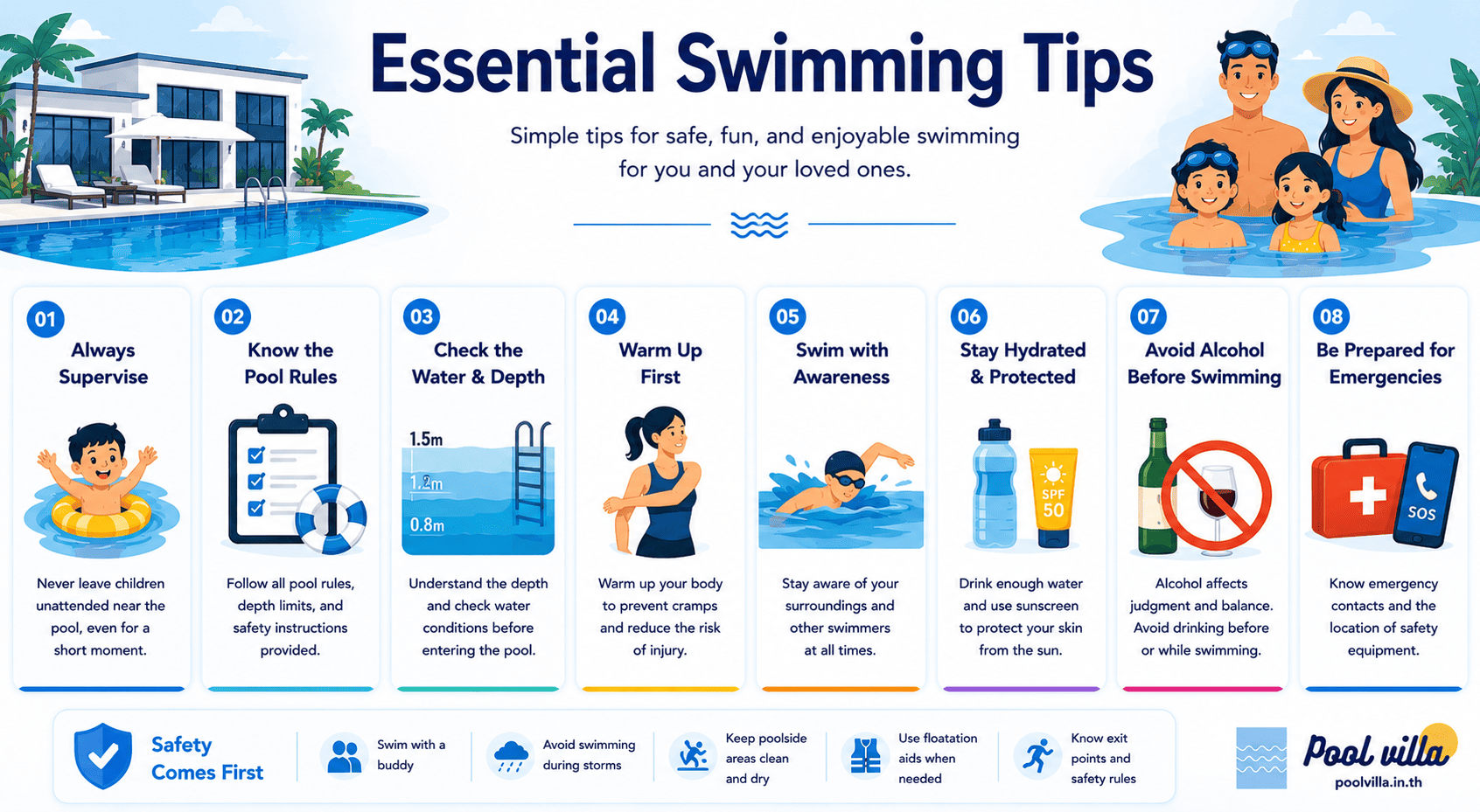 Pool Safety for Villa Guests - Essential Swimming Tips