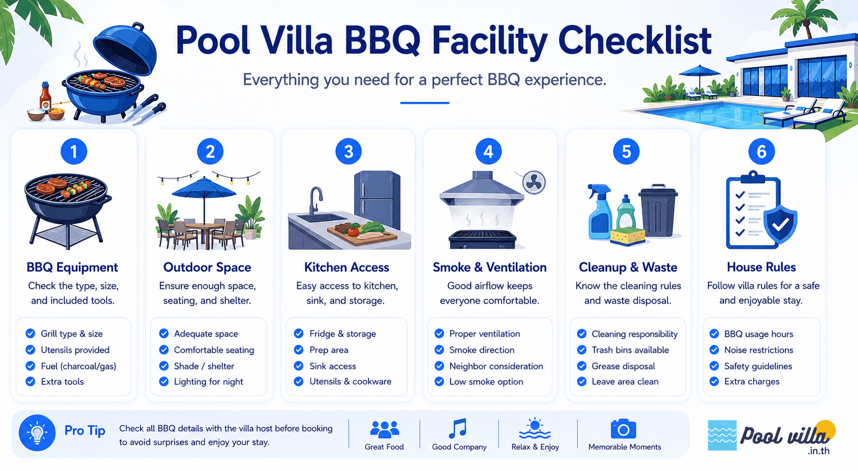Pool Villa BBQ Checklist: Best Outdoor Party Guide