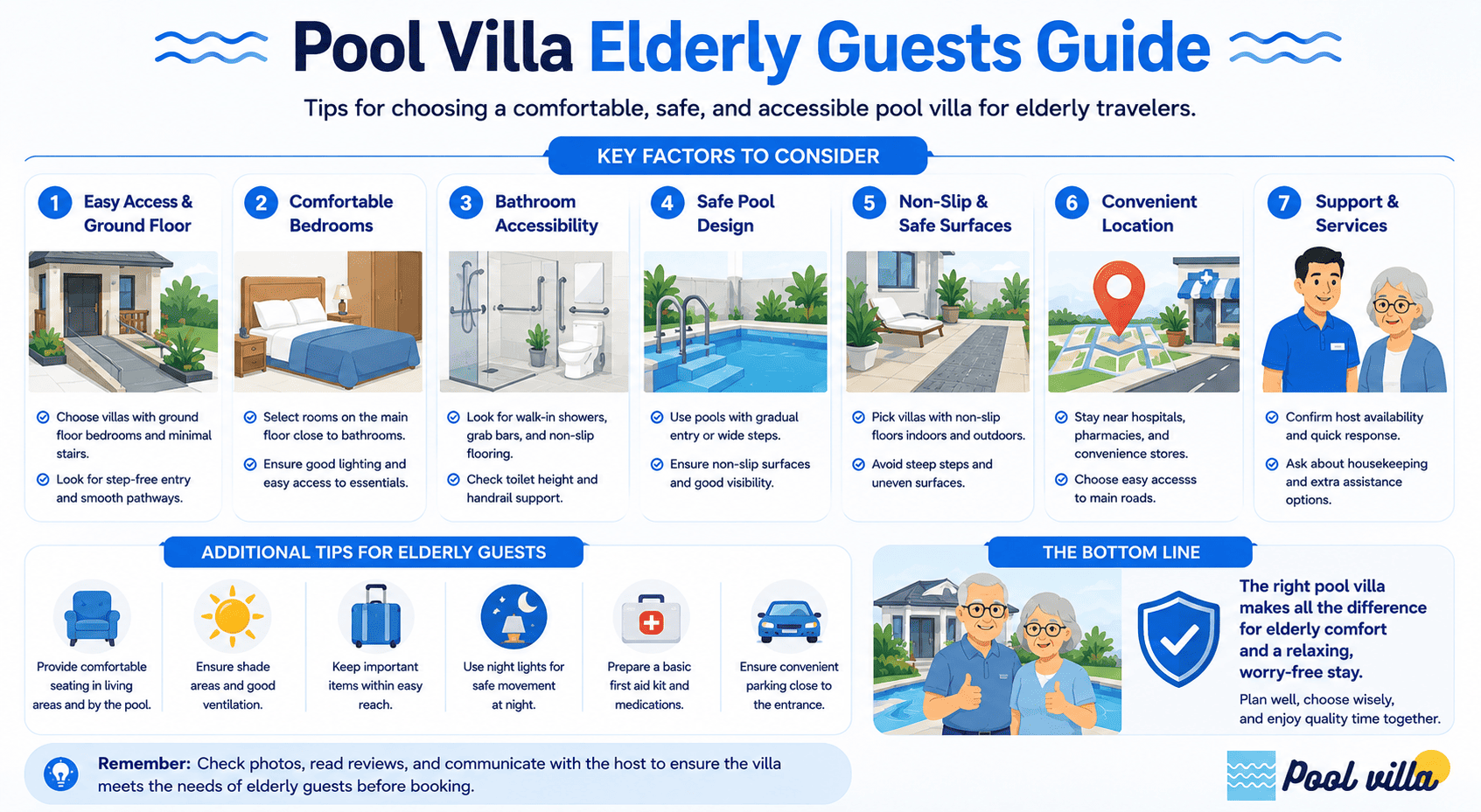 Pool Villa Elderly Guests Guide - Comfort and Accessibility Tips