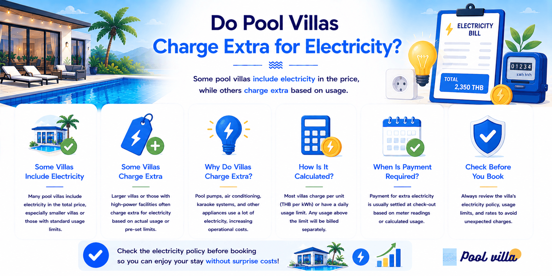 Pool Villa Electricity Charge - Smart Energy Cost Guide