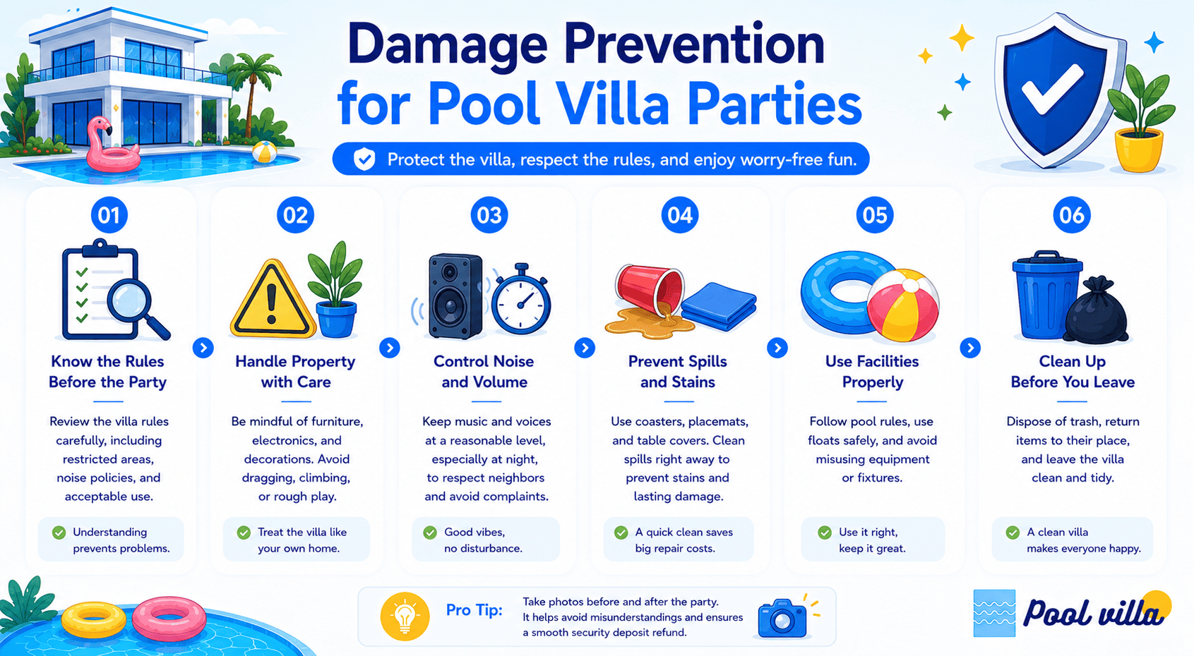 Pool Villa Party Damage Prevention - Essential Mistakes You Should Avoid