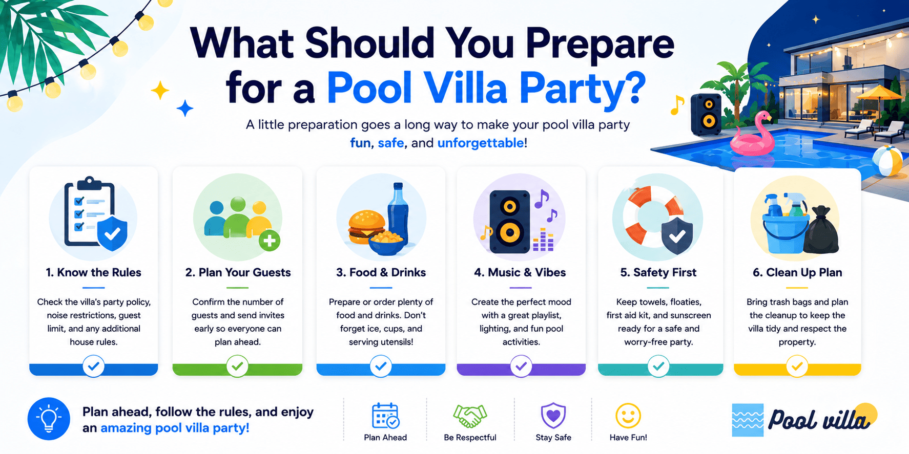 Pool Villa Party Preparation - Essential Tips for a Stress-Free Celebration