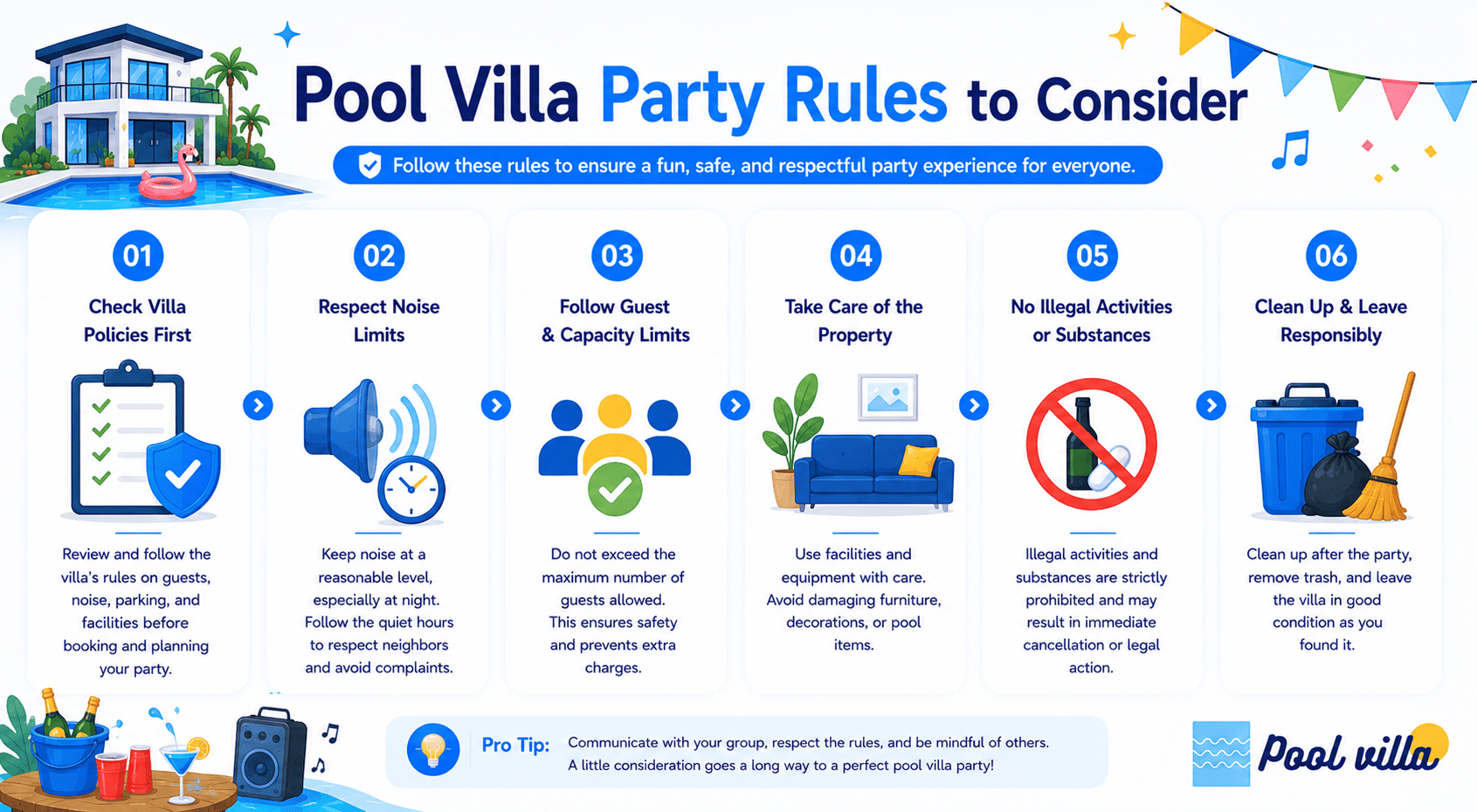 Pool Villa Party Rules - Essential Mistakes You Should Avoid
