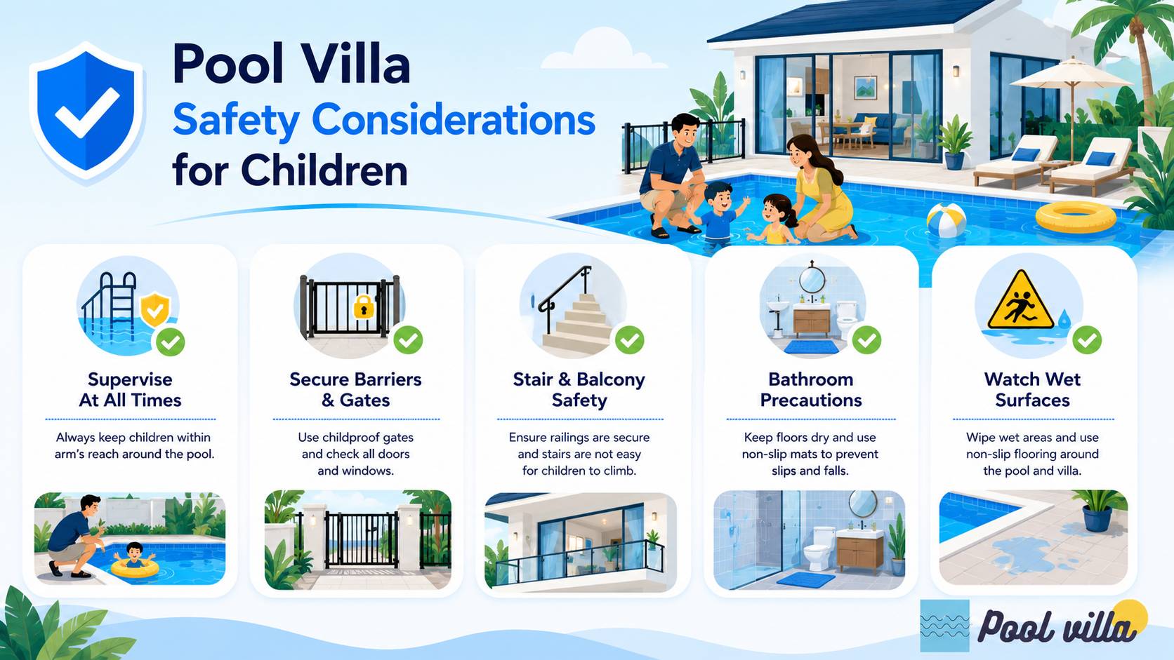 pool villa safety for children