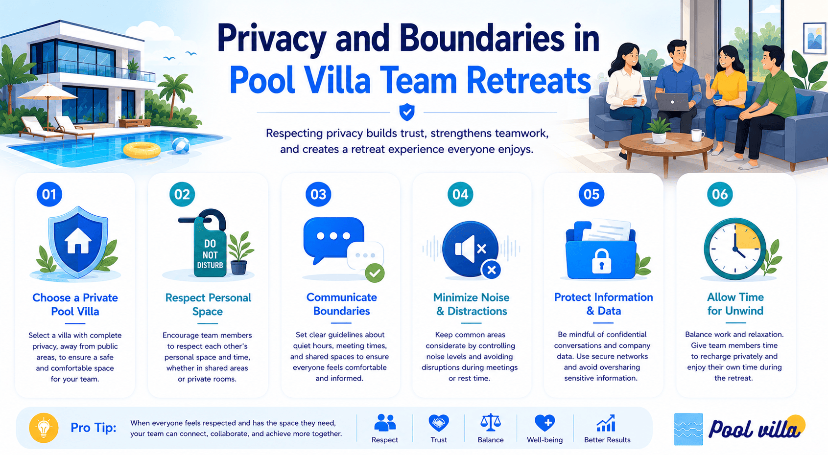 Pool Villa Team Retreat Privacy - Essential Tips for Comfortable Group Boundaries