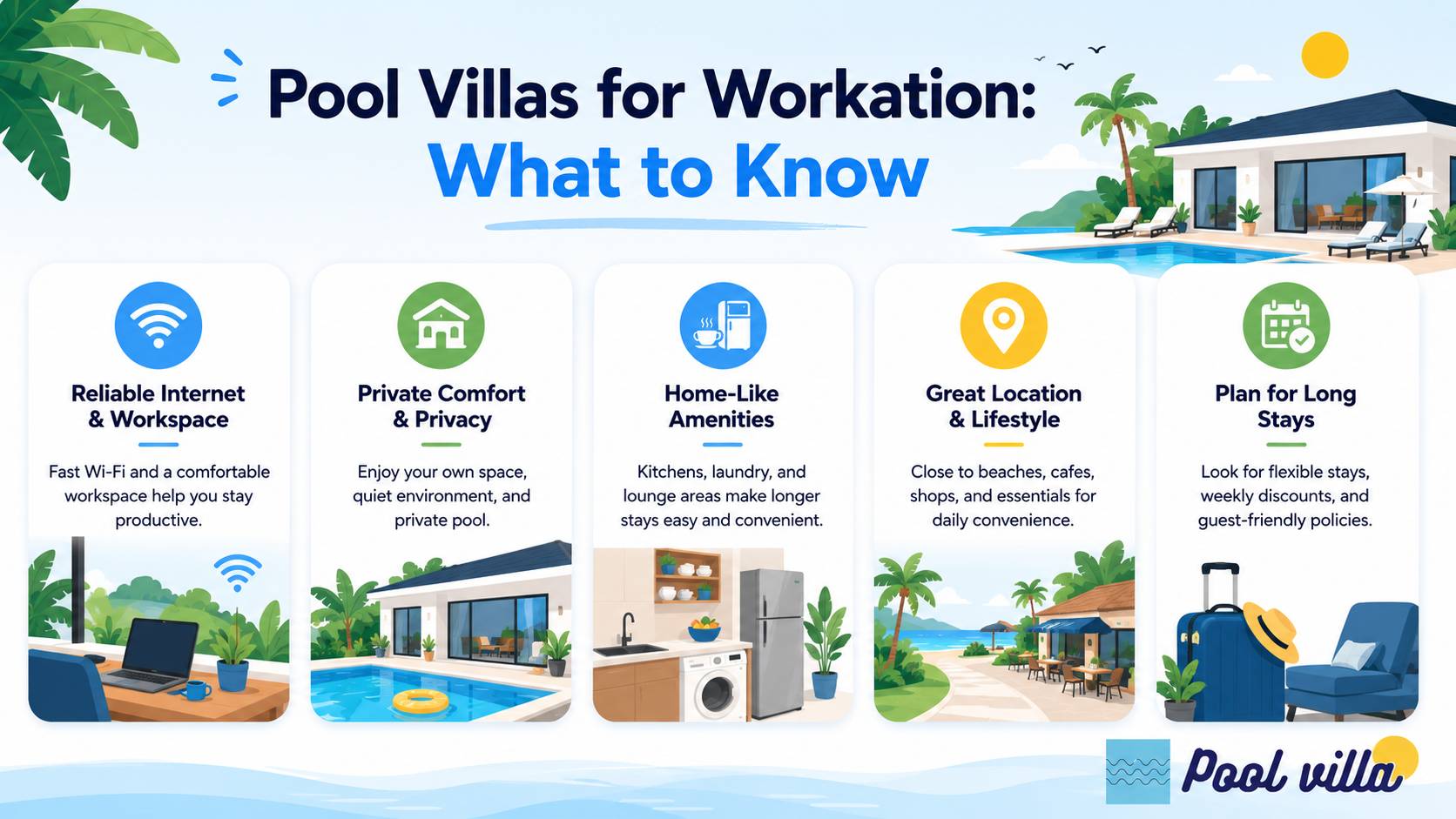 Pool Villas for Workation: What to Know / workation pool villa