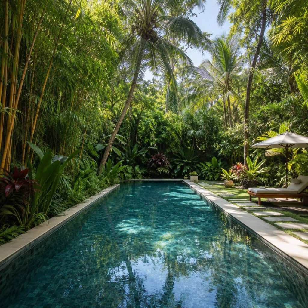 Private tropical pool
