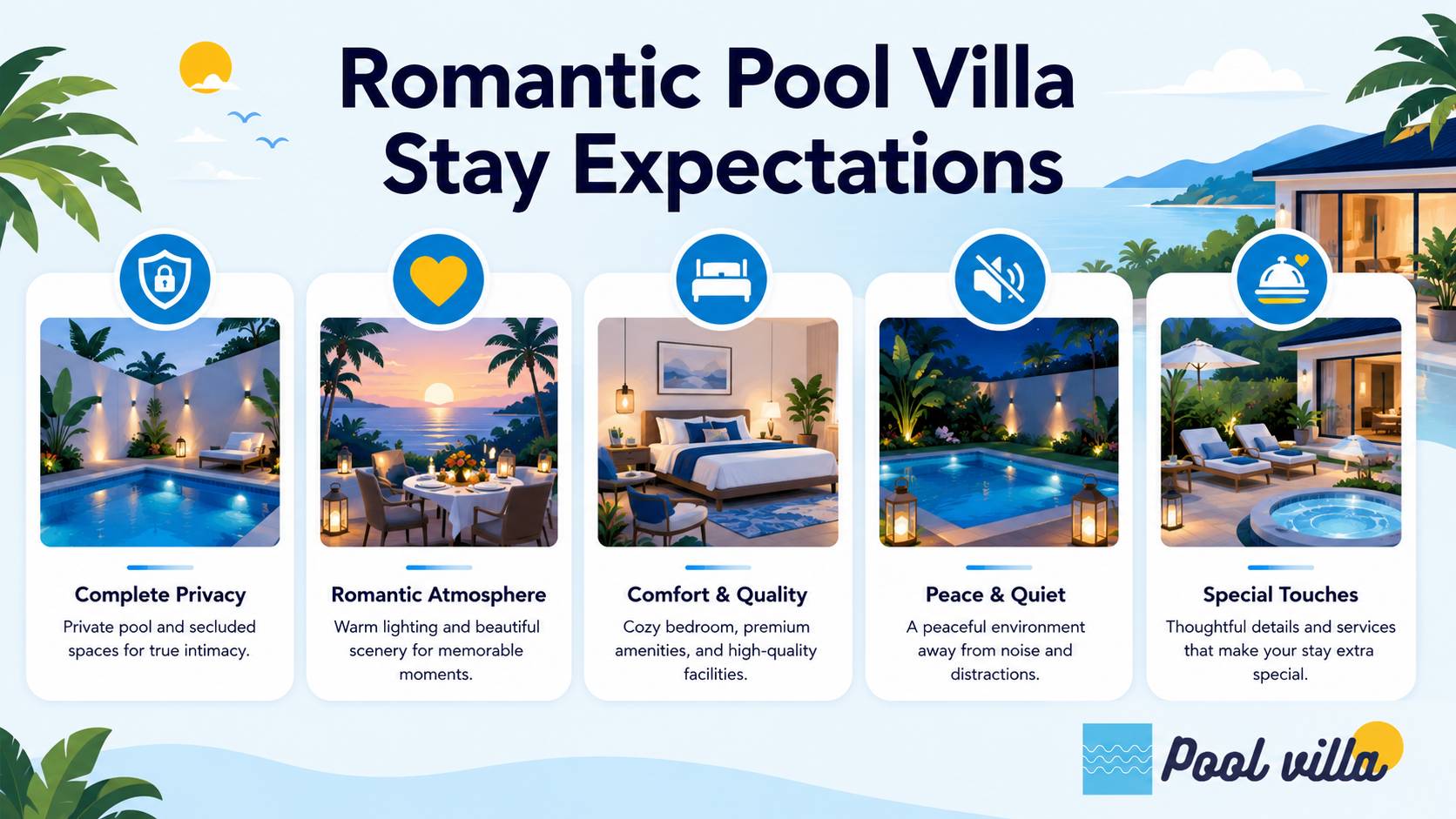 Romantic Pool Villa Stay Expectations