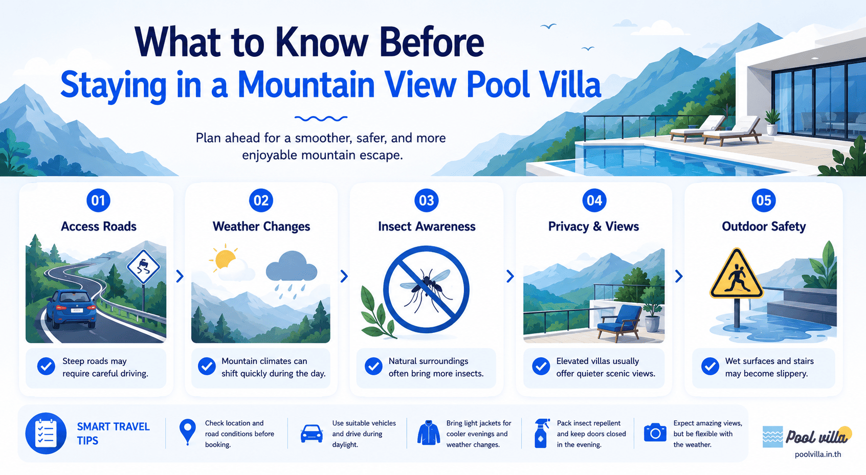 What to Know Before Staying in a Mountain View Pool Villa